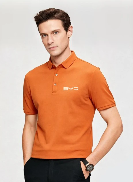 BYD-Poloshirt, Orange, Größe: M