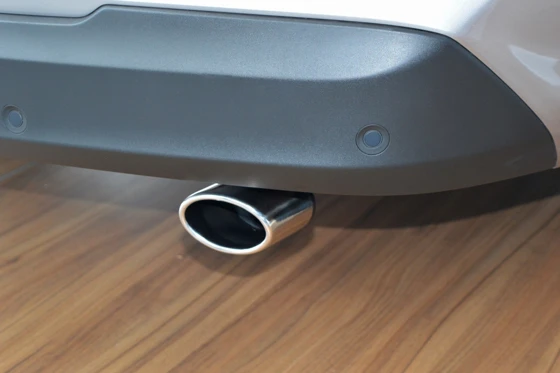 Auspuffblende oval Edelstahl