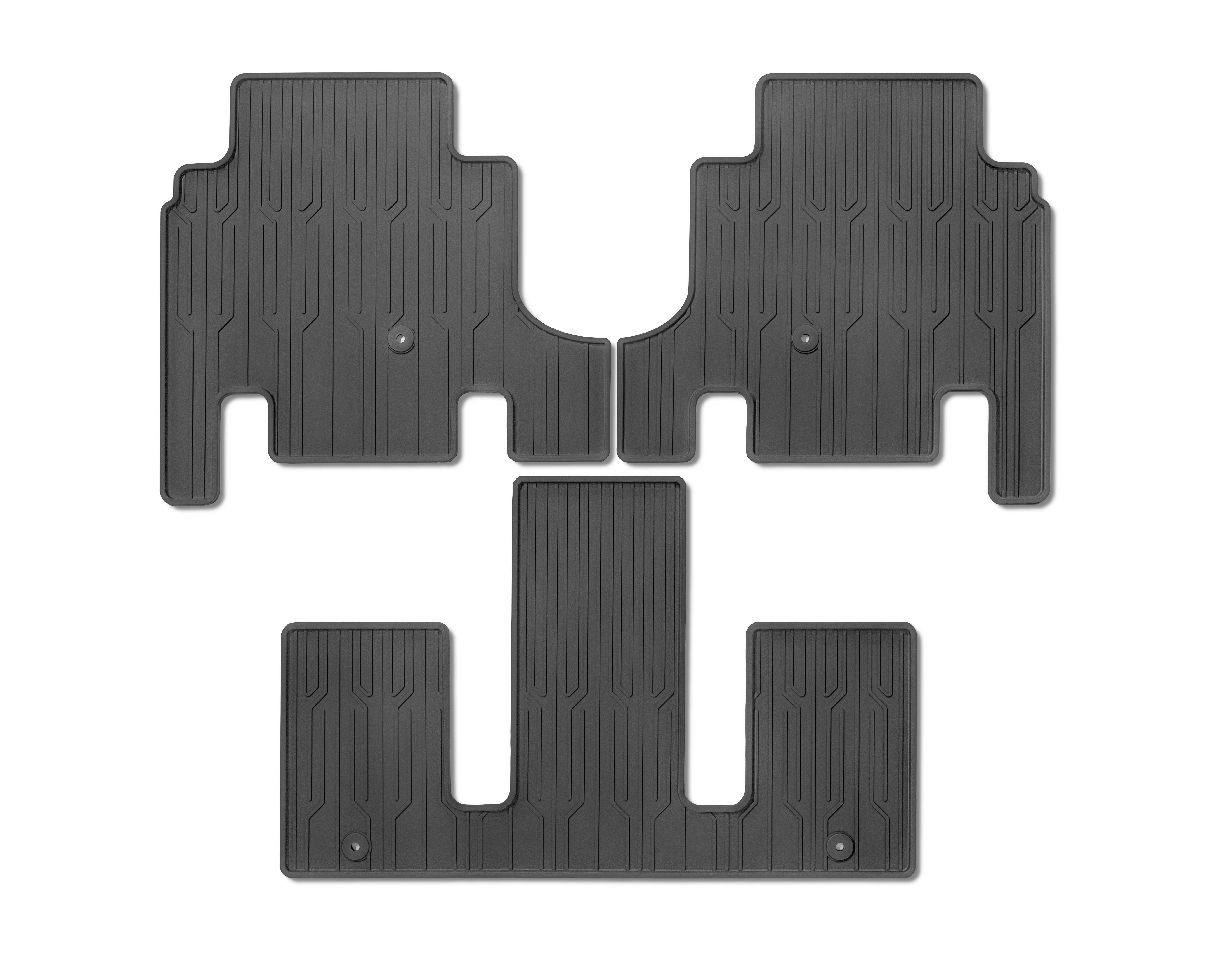 Gummimattensatz, für 2. & 3. Sitzreihe, für 6-Sitzer mit Relax-Sitzen