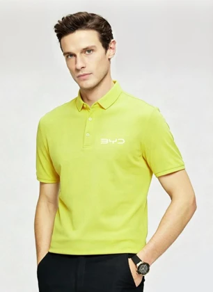 BYD-Poloshirt, Gelb, Größe: XXXXL