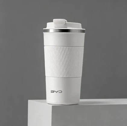 BYD-Thermobecher, Weiß