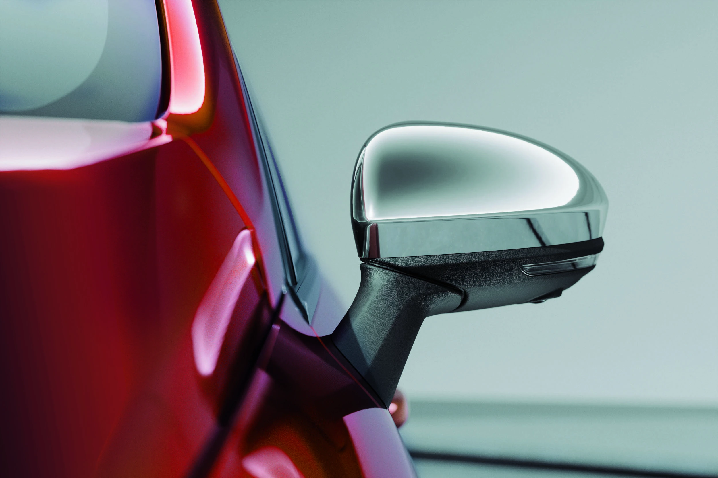 Seitenspiegelkappen, Chrom-Design