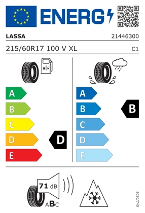 WR Alu 17, LA Competus W 2+ 215/60 R17 100V XL, RE