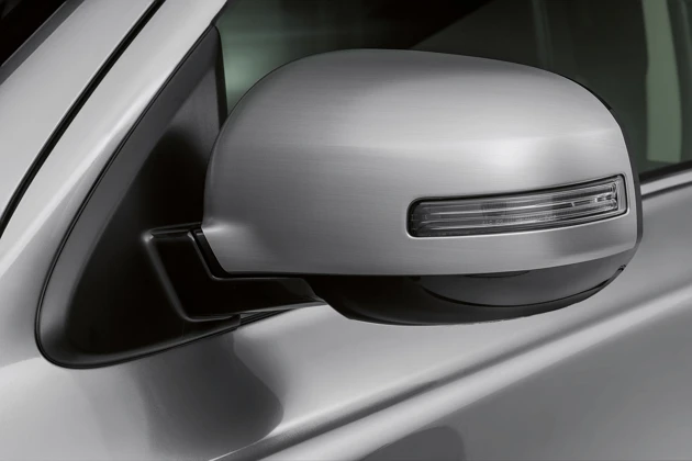 Seitenspiegelabdeckungen gebürstetes Aluminium