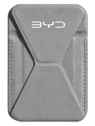 BYD-Handyhalter aus Nanoleder, faltbar in Grau