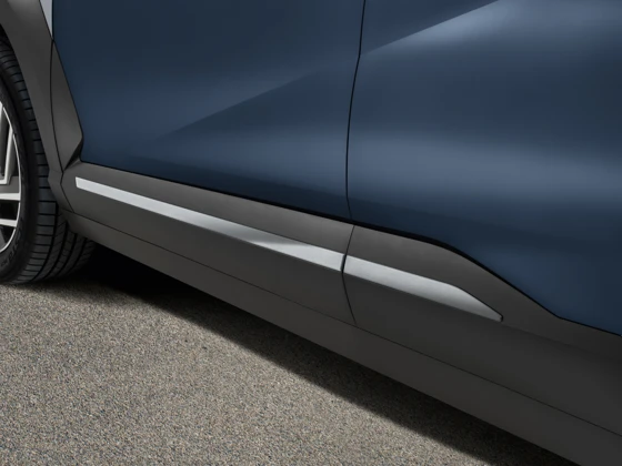 Seitenschutzleisten-Satz, Gebürstetes Aluminium
