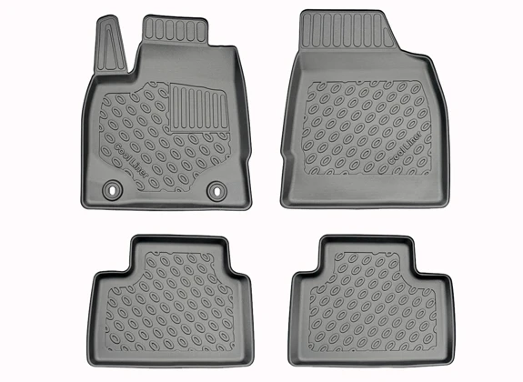 Fußraumschalen Premium, 4-teilig, Schwarz