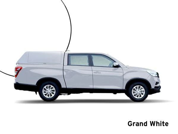 Hardtop Force Pro+ für Doppelkabine, Grand White