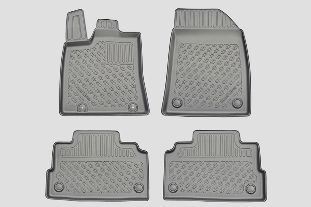 Fußraumschalen Premium, 4-teilig, Schwarz