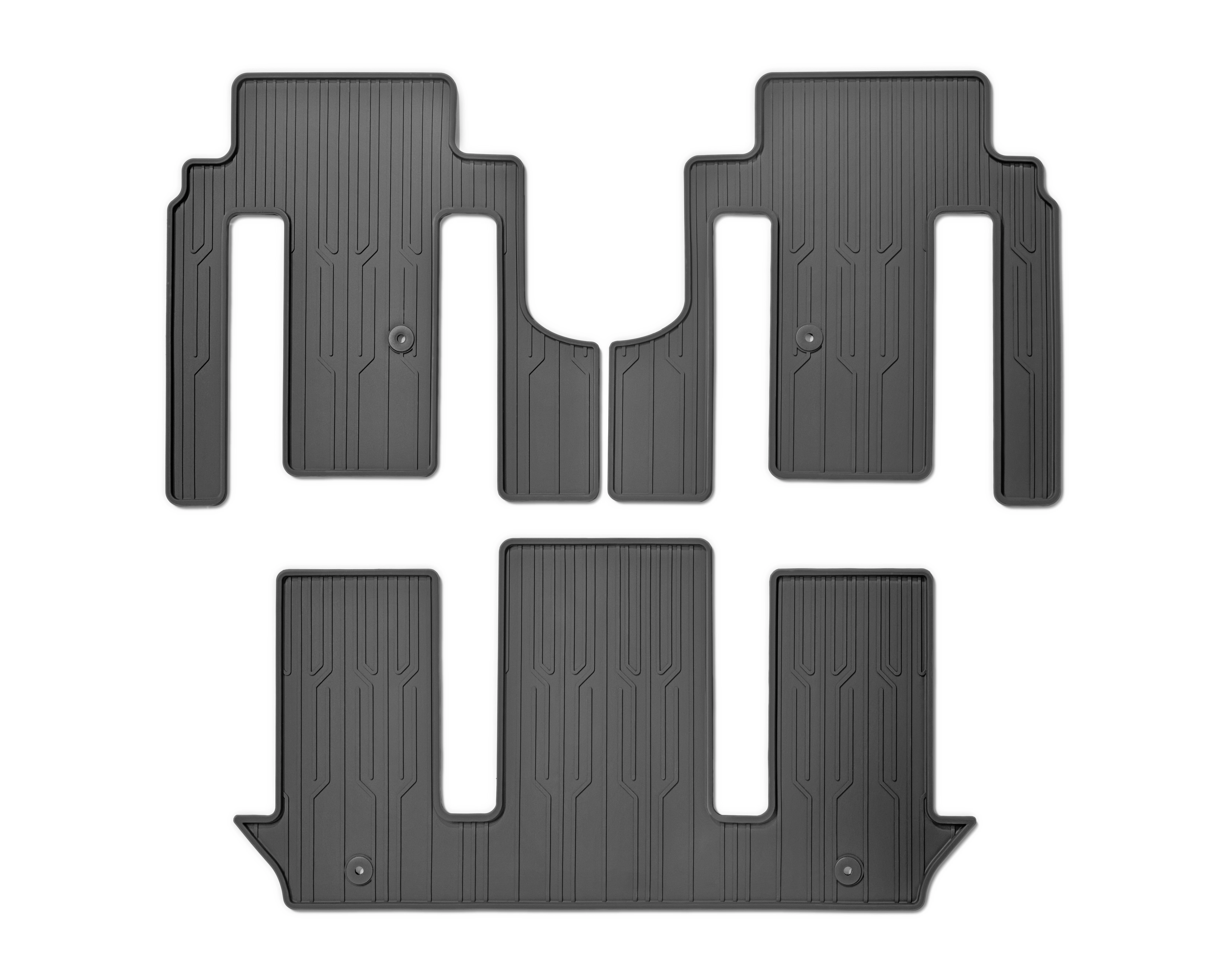 Gummimattensatz, für 2. & 3. Sitzreihe, für 6-Sitzer mit Drehbaren-Sitzen