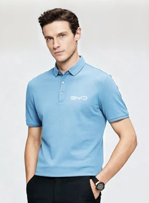 BYD-Poloshirt, Blau, Größe: XS