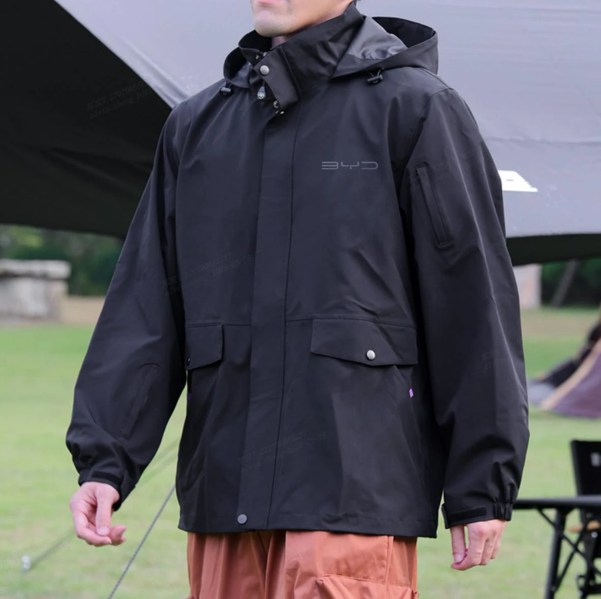 BYD Outdoor-Jacke, Schwarz, Größe: XXL