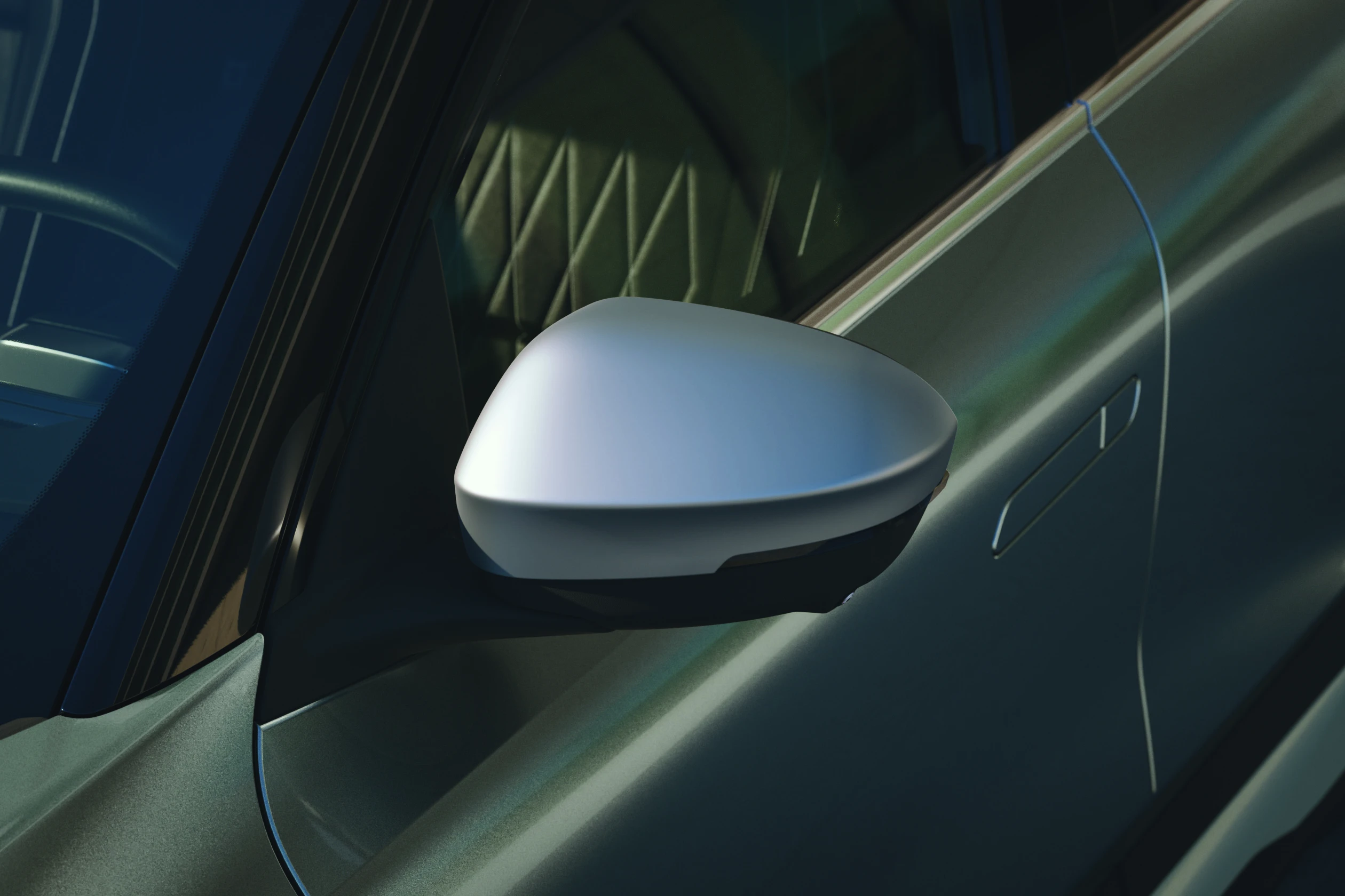 Spiegelkappen, Metallgrau (1)