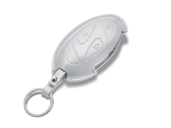 Hyundai Leder-Schlüsselhülle, Weiß