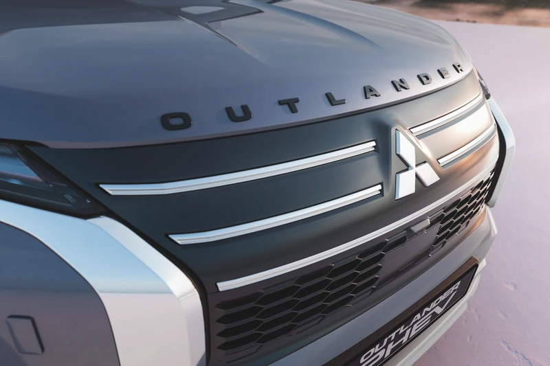Outlander-Schriftzug, für die Motorhaube, Schwarz