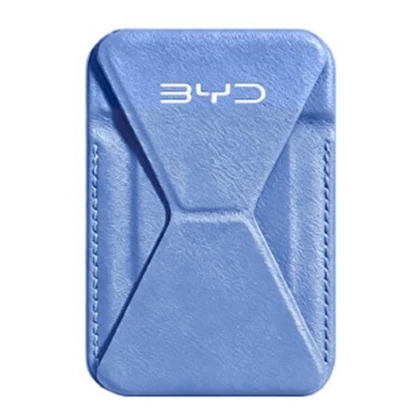 BYD-Handyhalter aus Nanoleder, faltbar in Blau