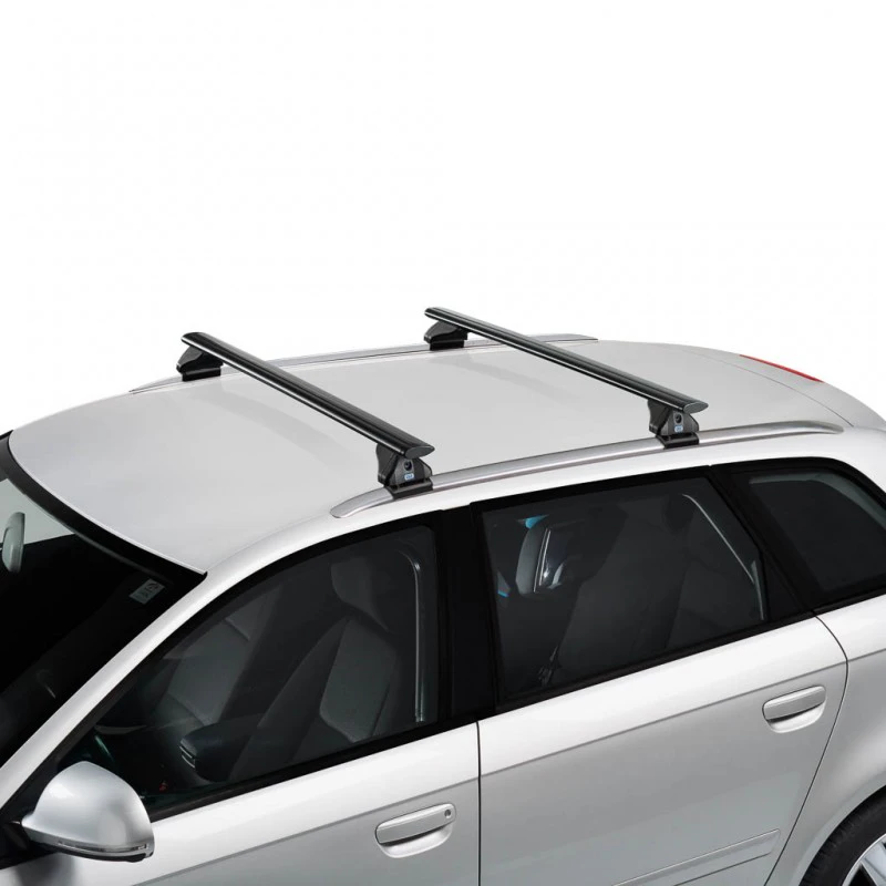 Aerodynamische Aluminium-Dachträger, schwarz (1)