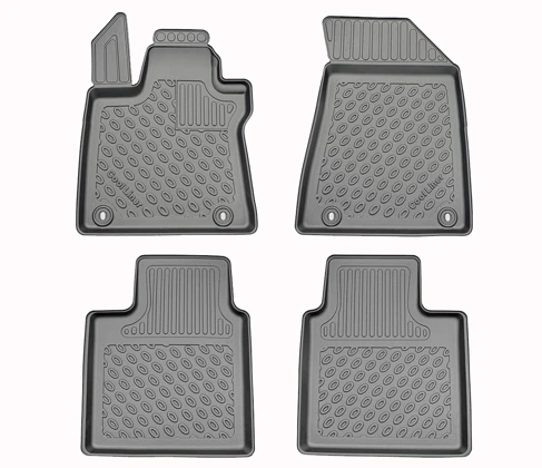 Fußraumschalen Premium, 4-teilig, Schwarz