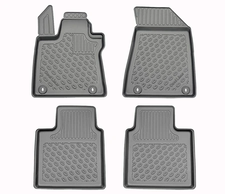 Fußraumschalen Premium, 4-teilig, Schwarz (4)