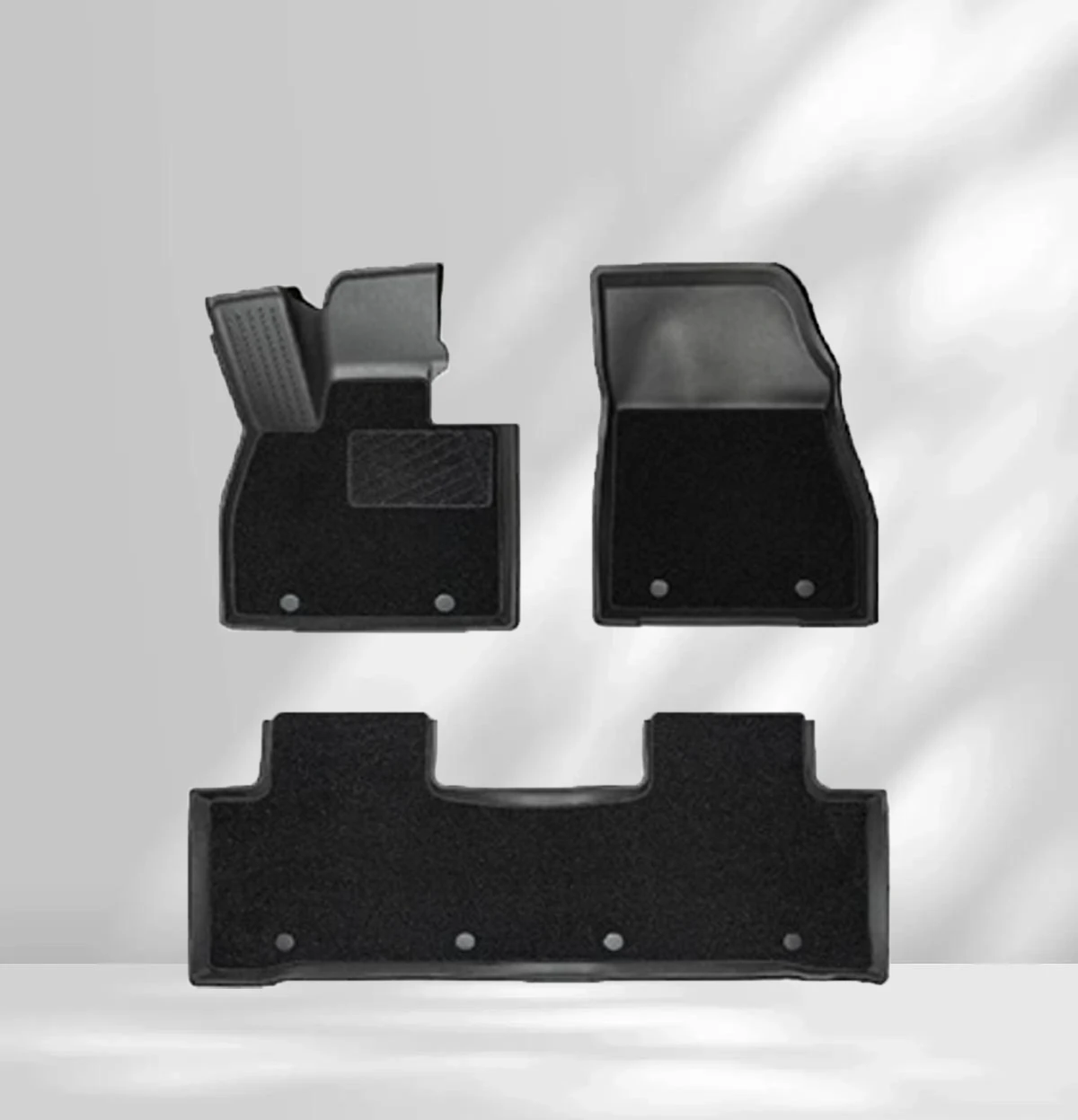 Fußmattensatz, Doppellagig, 3-teilig