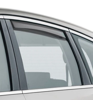 Regen- und Windabweiser, hinten, Rauchgrau
