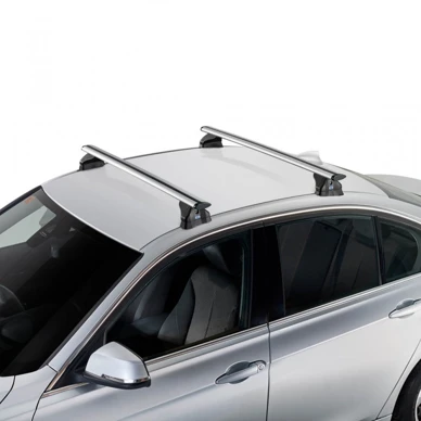 Aerodynamische Aluminium-Dachträger, silber