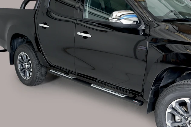 Trittrohr-Satz - Schwarz für Doppelkabine