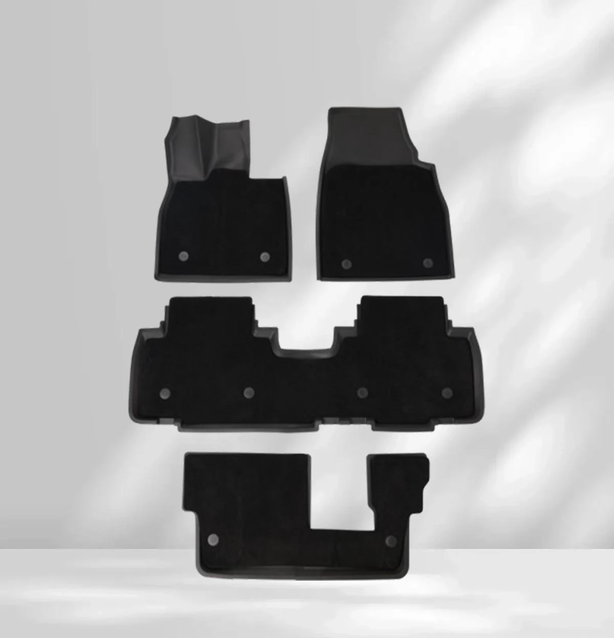 Fußmattensatz, Doppellagig, 4-teilig