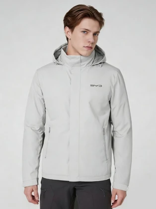 BYD Outdoor-Jacke, Silbergrau, Größe: L