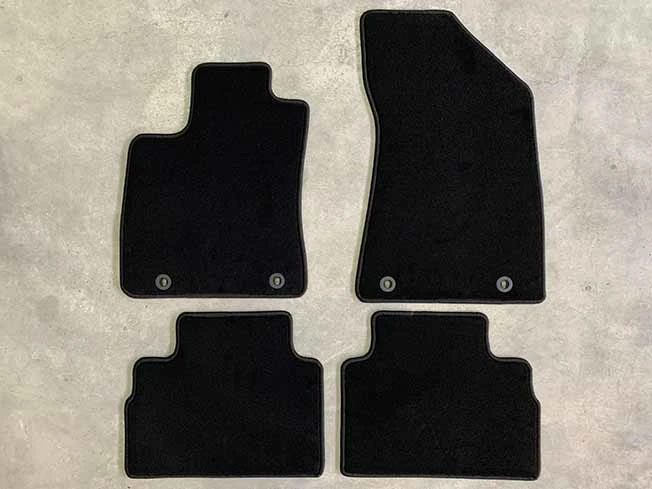 Textilmattensatz, Velours, 4-teilig