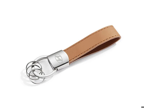 Hyundai Leder-Schlüsselring