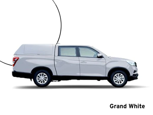 Hardtop Force Pro+ für Doppelkabine, Grand White